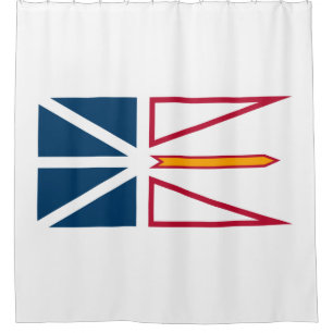 Flag of Newfoundland and Labrador (Canada) Shower Curtain