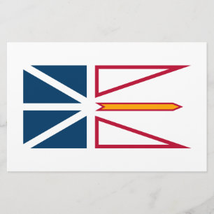 Flag of Newfoundland and Labrador (Canada) Stationery