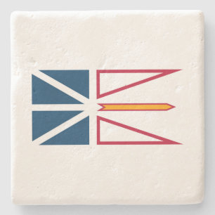 Flag of Newfoundland and Labrador (Canada) Stone Coaster