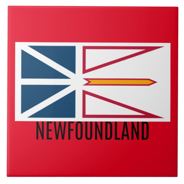 Flag of Newfoundland Ceramic Tile (Front)