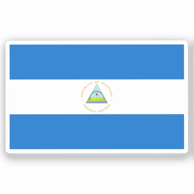 Flag of Nicaragua custom-cut  (Front)