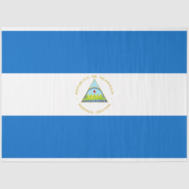 Flag of Nicaragua Tissue Paper (Front)
