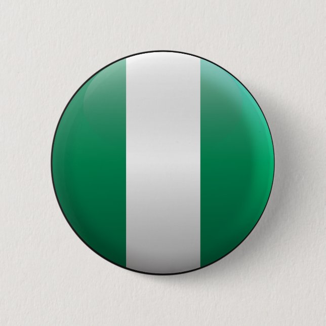 Flag of Nigeria 6 Cm Round Badge (Front)