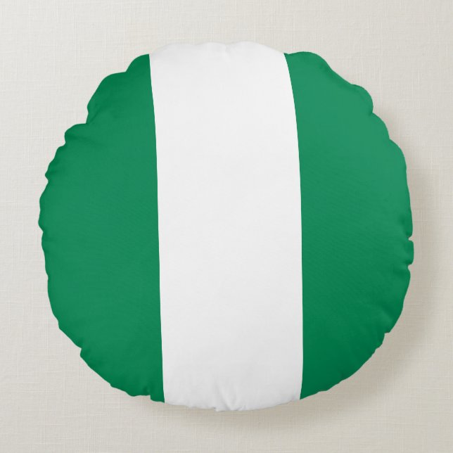 Flag of Nigeria Round Cushion (Front)