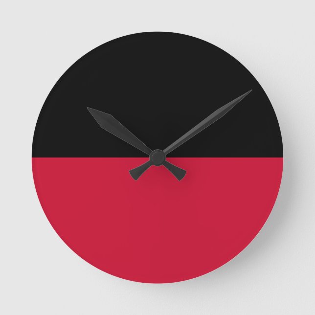 Flag of Nijmegen Round Clock (Front)