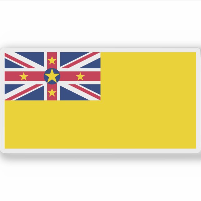 Flag of Niue, New Zealand (Front)