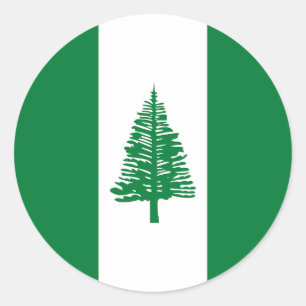Flag of Norfolk Island Classic Round Sticker