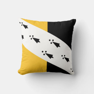Flag of Norfolk Throw Pillow