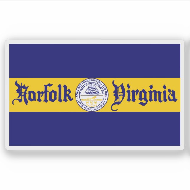 Flag of Norfolk, Virginia, USA (Front)