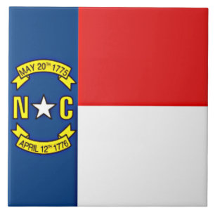Flag of North Carolina Ceramic Tile