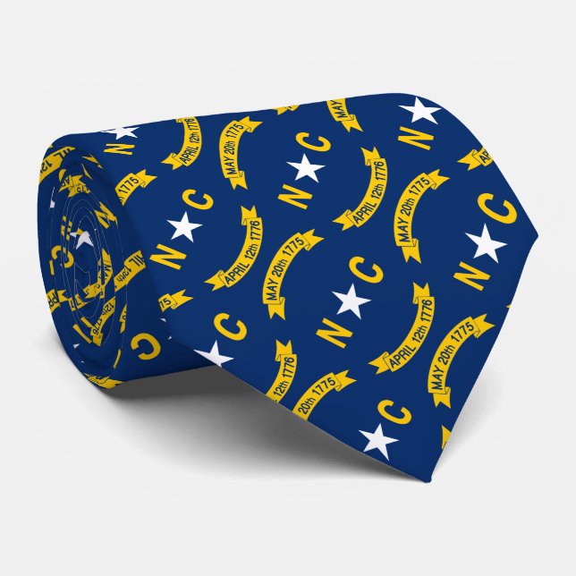 Flag of North Carolina Tie (Rolled)