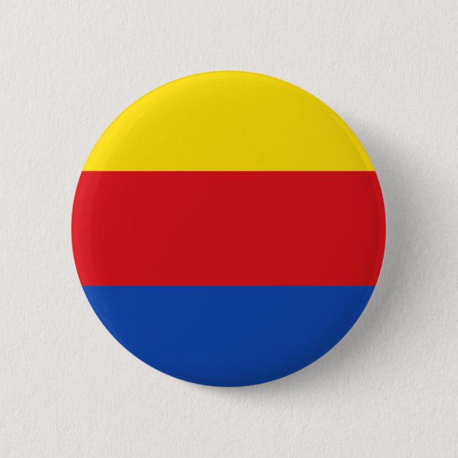 Flag of North Holland 6 Cm Round Badge (Front)
