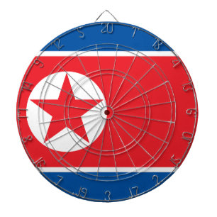 Flag of North Korea (DPRK) Dartboard