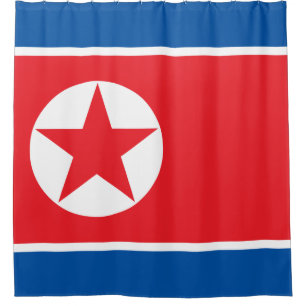 Flag of North Korea (DPRK) Shower Curtain
