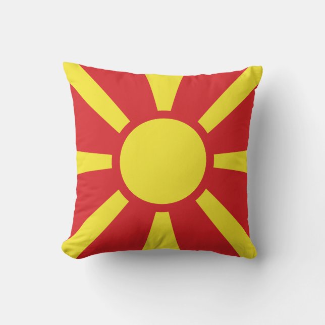 Flag of North Macedonia Cushion (Front)