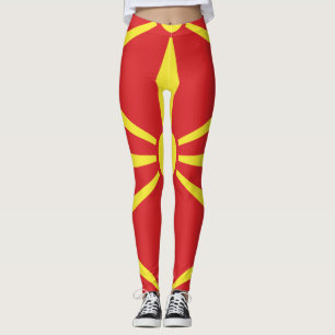 Flag of North Macedonia Leggings