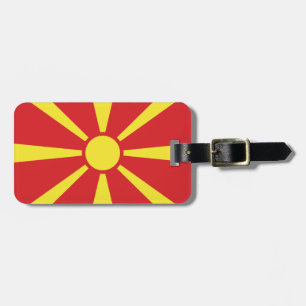 Flag of North Macedonia Luggage Tag