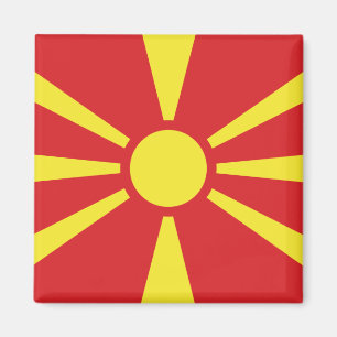 Flag of North Macedonia Magnet