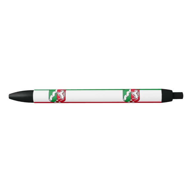 Flag of North-Rhine Westphalia Black Ink Pen (Front)