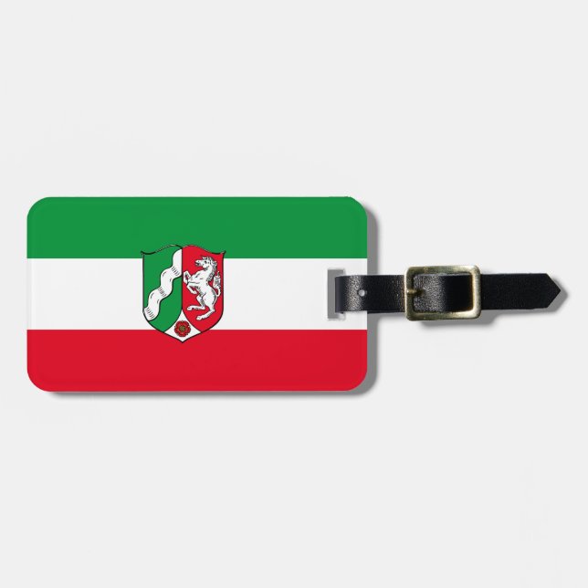 Flag of North-Rhine Westphalia Luggage Tag (Front Horizontal)