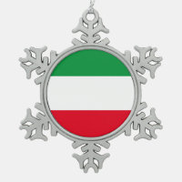 Flag of North-Rhine Westphalia Snowflake Pewter Ch