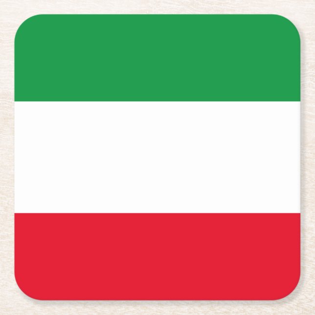 Flag of North-Rhine Westphalia Square Paper Coaste Coaster (Front)