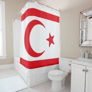 Flag of Northern Cyprus Shower Curtain