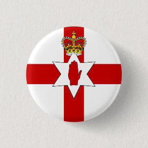 Flag of Northern Ireland 3 Cm Round Badge