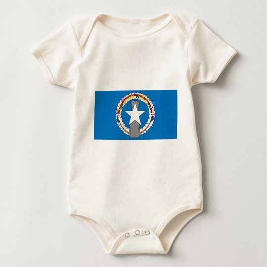 Flag Of Northern Mariana Islands (USA) Baby Bodysuit