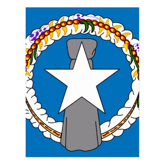 Flag Of Northern Mariana Islands (USA) Postcard