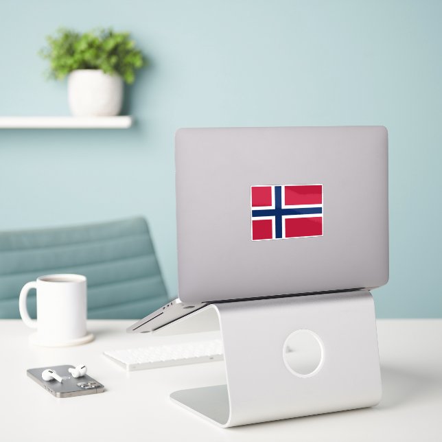 Flag of Norway (Laptop On Desk)