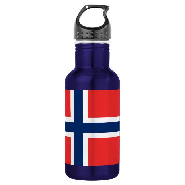 Flag of Norway 532 Ml Water Bottle (Front)