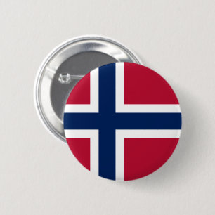 Flag of Norway 6 Cm Round Badge