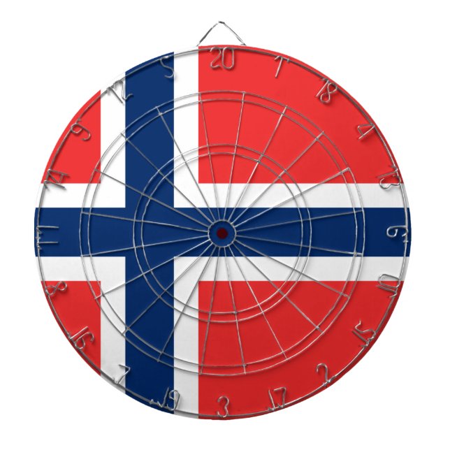 Flag of Norway Dartboard (Front)