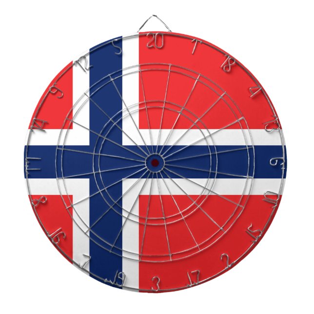 Flag of Norway Dartboard (Front)
