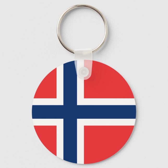 Flag of Norway Key Ring (Front)