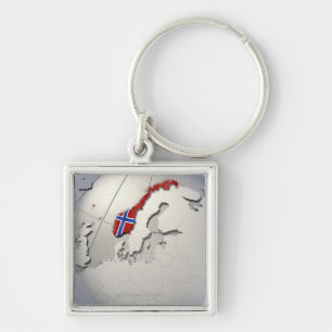 Flag of Norway Key Ring