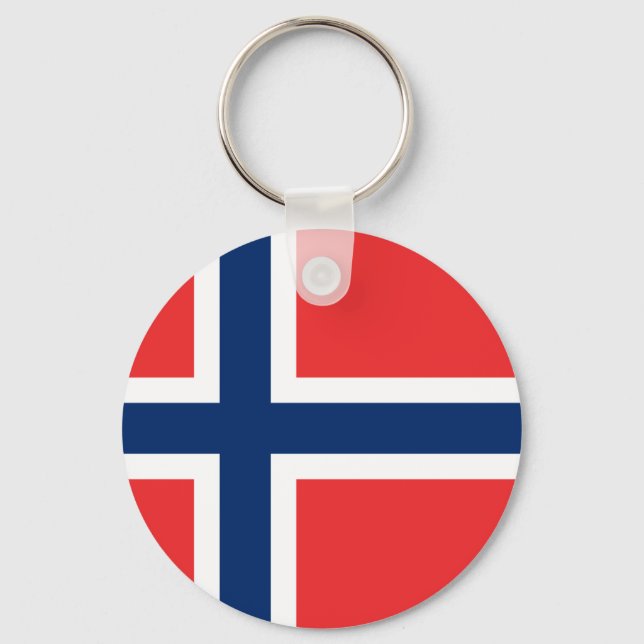 Flag of Norway Key Ring (Front)