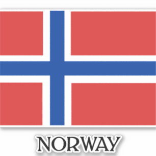 Flag of Norway, labelled