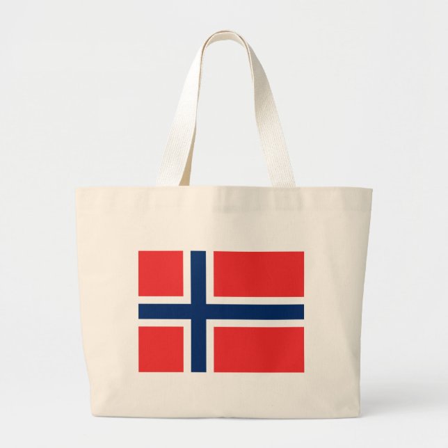 Flag of Norway Large Tote Bag (Front)