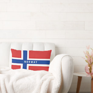 Flag of Norway Lumbar Cushion
