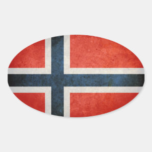 Flag of Norway Oval Sticker