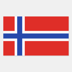 Flag of Norway Rectangular Sticker