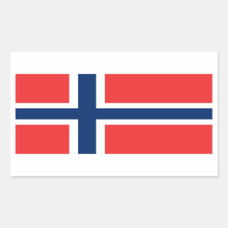 Flag of Norway Rectangular Sticker