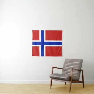 Flag of Norway Scandinavian small Tapestry