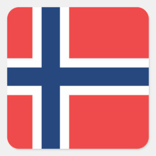 Flag of Norway Square Sticker