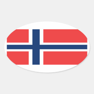 Flag of Norway Sticker (Oval)