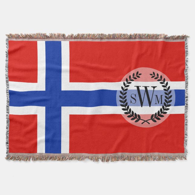 Flag of Norway Throw Blanket (Front)