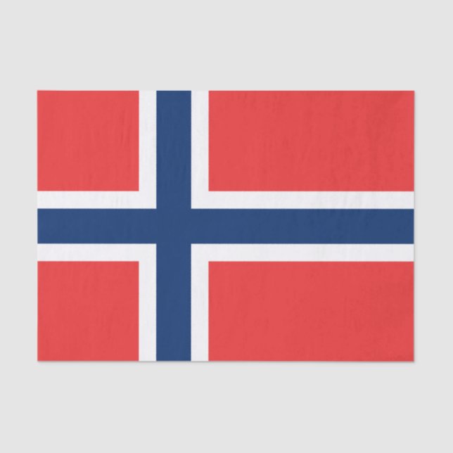 Flag of Norway Tissue Paper (Front)