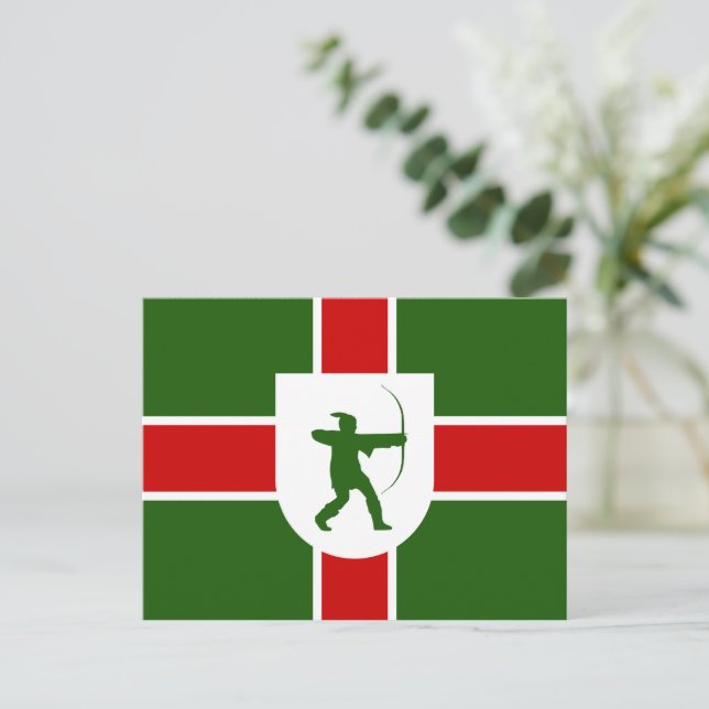 Flag of Nottinghamshire Postcard (Standing Front)